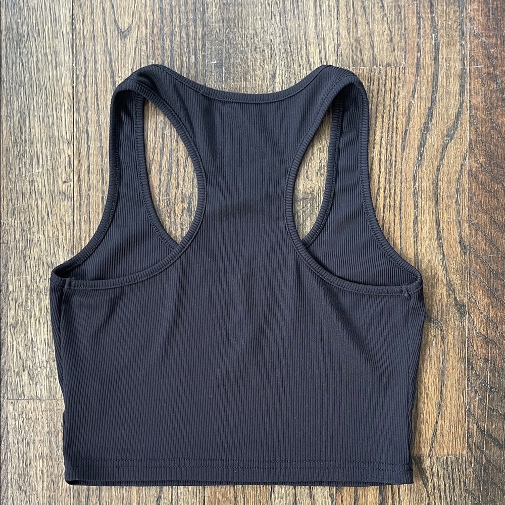 SHEIN Black Ribbed Tank Top - Picture 2 of 4